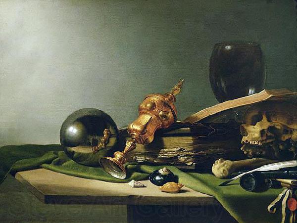 Pieter Claesz Vanitas - Still-Life Norge oil painting art